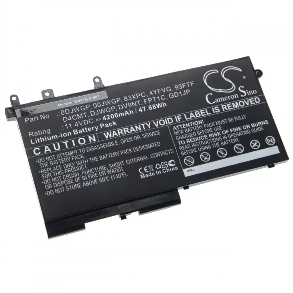 Dell Latitude 12 5290 0DJWGP 4200mAh utángyártott akkumulátor - VHBW