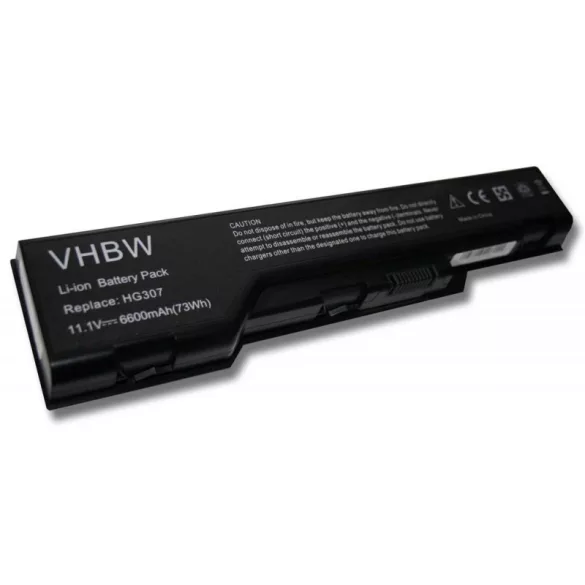 Dell XPS M1730 6600mAh utángyártott akkumulátor - VHBW