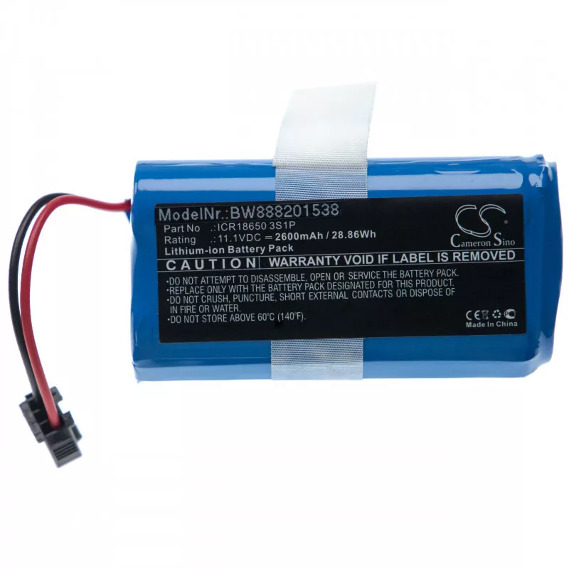 Ecovacs CEN330 ICR18650 3S1P 2600mAh utángyártott porszívó akkumulátor Ecovacs CEN330 ICR18650 3S1P 2600mAh utángyártott porszívó akkumulátor