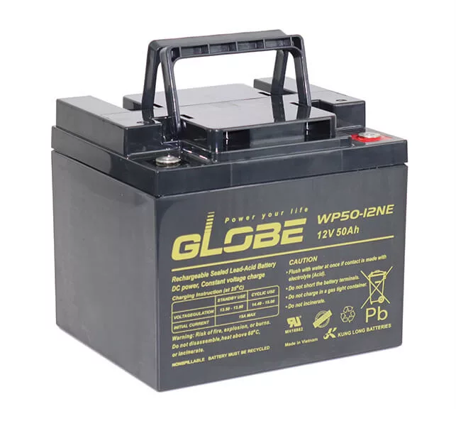 Globe 12V 50AH zselésakku SLA WP50-12NE