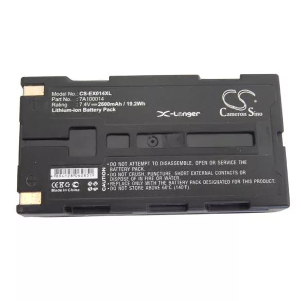 Extech Dual Port Andes Apex 2600mAh utángyártott akkumulátor - VHBW