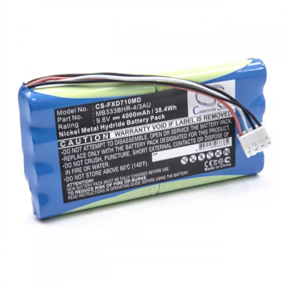 Fukuda CardiMax FX-7100 9.6V, NI-MH, 4000mAh utángyártott akkumulátor - VHBW