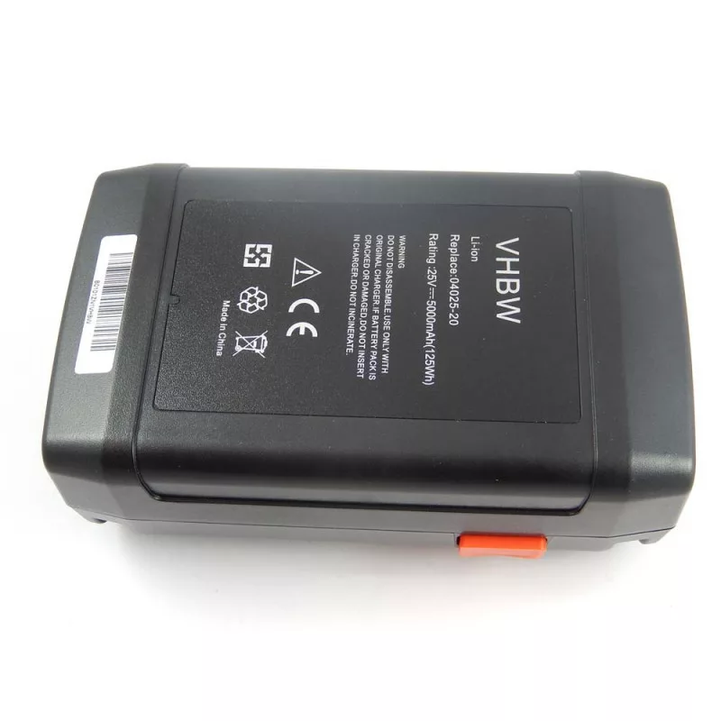 Gardena 8838 04025-20380Li 25V Li-ion 5000mAh utángyártott akkumulátor Gardena 8838 04025-20380Li 25V Li-ion 5000mAh utángyártott akkumulátor