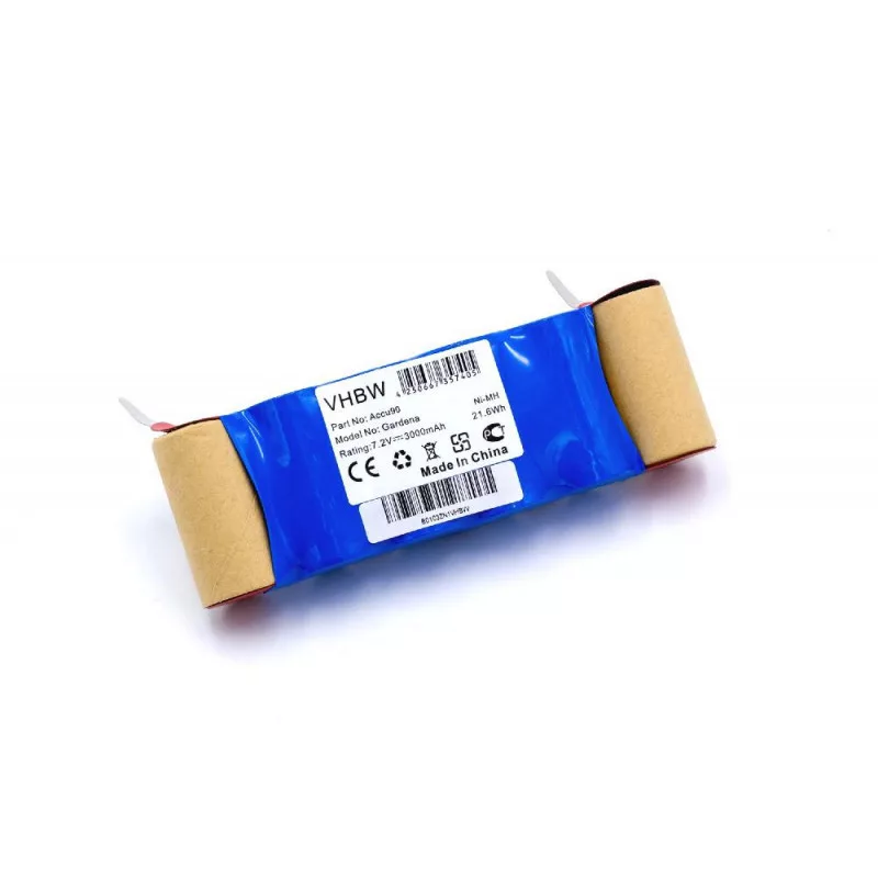 Gardena Accu90 7.2V NI-MH 3000mAh utángyártott akkumulátor Gardena Accu90 7.2V NI-MH 3000mAh utángyártott akkumulátor