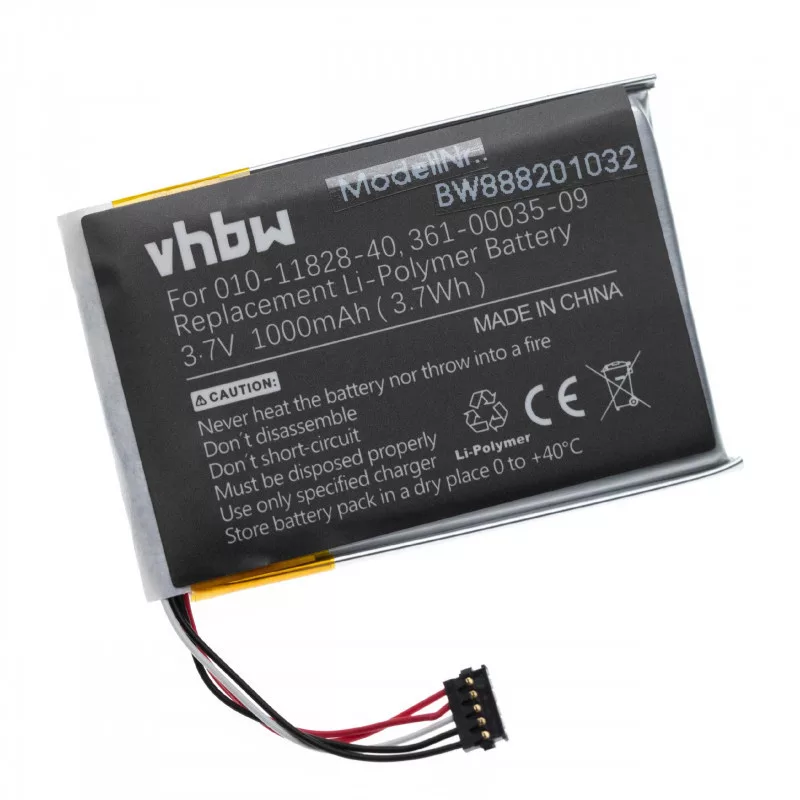 Garmin T 5 mini, 010-11828-40 1000mAh utángyártott akkumulátor