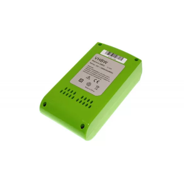 Greenworks 29322 29842 29852  24V Li-ion 2000mAh utángyártott akkumulátor - VHBW