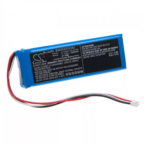 Harman / Kardon Onyx 2500mAh utángyártott akkumulátor - VHBW