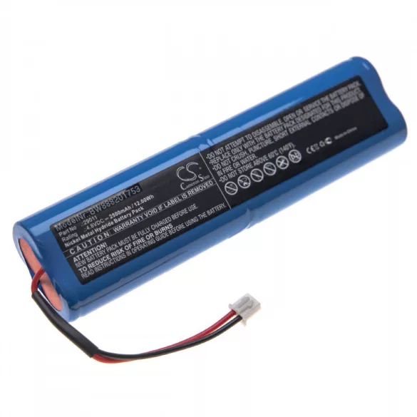 HAZET 1979-6 29011 Ni-MH 4.8V 2500mAh utángyártott akkumulátor - VHBW