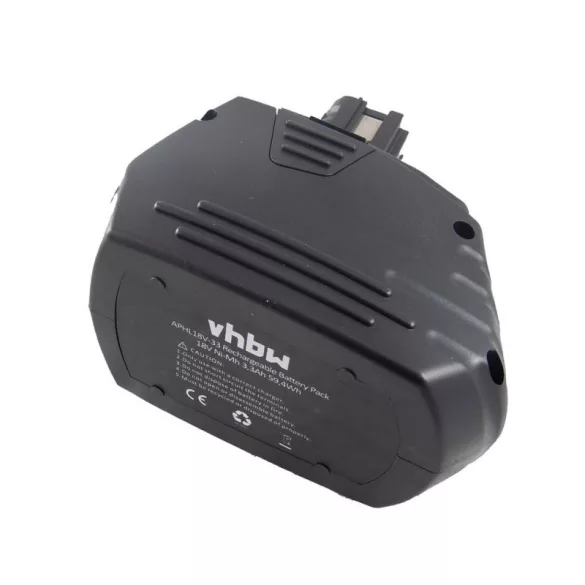 Hilti SFB180 SFB185 18V NI-MH 3300mAh utángyártott akkumulátor - VHBW