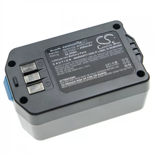 Hoover Air Cordless 2-in-1 Deluxe Stick BH03120 4000mAh utángyártott porszívó akkumulátor - VHBW