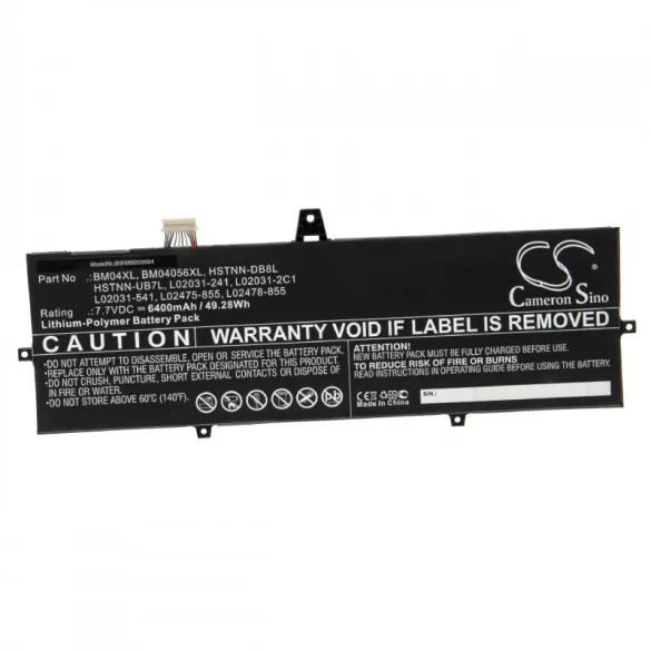 HP EliteBook x360 1030 G3 6400mAh utángyártott akkumulátor - VHBW