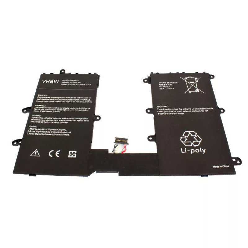 HP Omni 10, Pro Tablet 610 8250mAh utángyártott akkumulátor HP Omni 10, Pro Tablet 610 8250mAh utángyártott akkumulátor