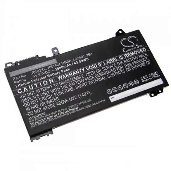 HP ProBook 450 G6 RE03XL 3800mAh utángyártott akkumulátor - VHBW