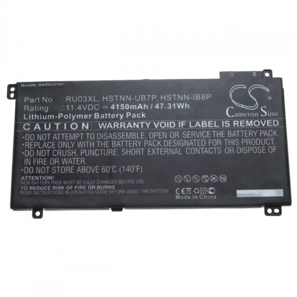 HP ProBook x360 440 G1 RU03XL 4150mAh utángyártott akkumulátor - VHBW