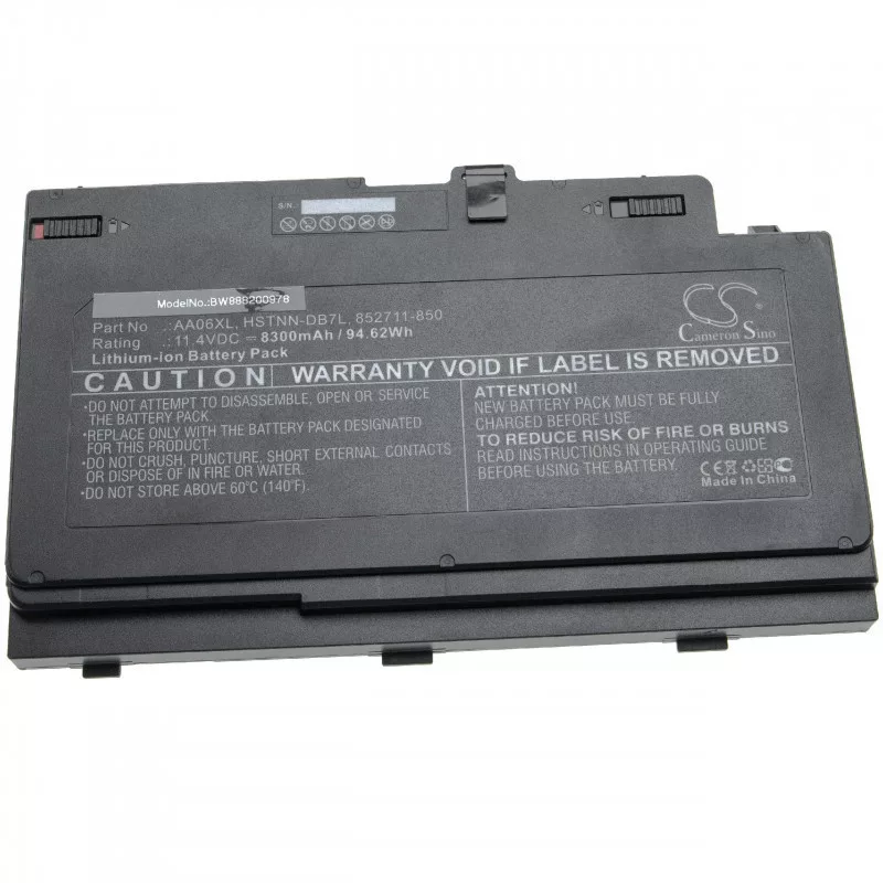 HP ZBook 17 G3 Mobile Workstation AA06XL 8300mAh utángyártott akkumulátor HP ZBook 17 G3 Mobile Workstation AA06XL 8300mAh utángyártott akkumulátor