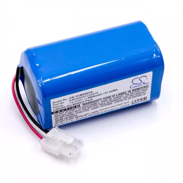 iClebo YCR-M05 14.4V Li-ion 2600mAh utángyártott porszívó akkumulátor - VHBW
