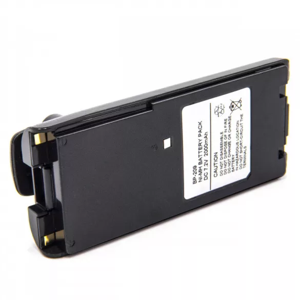 ICOM BP-209 BP-210 NI-MH 7.2V 2000mAh utángyártott akkumulátor - VHBW