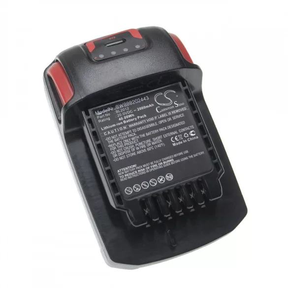 Ingersoll Rand IQV20 2000mAh utángyártott akkumulátor - VHBW