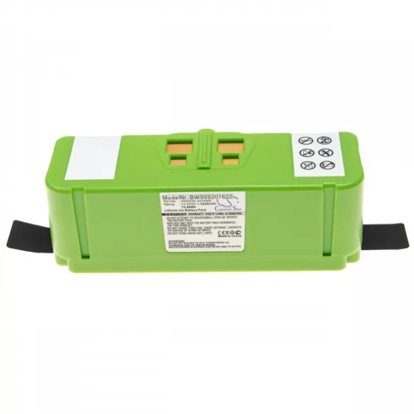 iRobot Roomba 680 4502233 5200mAh utángyártott porszívó akkumulátor - VHBW