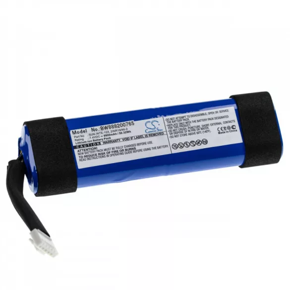JBL Xtreme 2 SUN-INTE-103 6800mAh utángyártott akkumulátor - VHBW