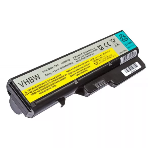 Lenovo Ideapad G460 6600mAh utángyártott akkumulátor - VHBW