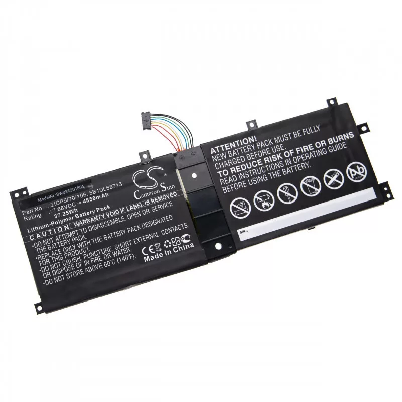 Lenovo IdeaPad Miix 510-12lSK-80U10002GE 2ICP5/70/106 4850mAh utángyártott akkumulátor
