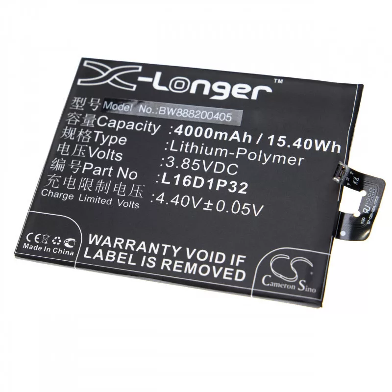 Lenovo PB2-690N, Phab 2, L16D1P32, 4000mAh utángyártott akkumulátor