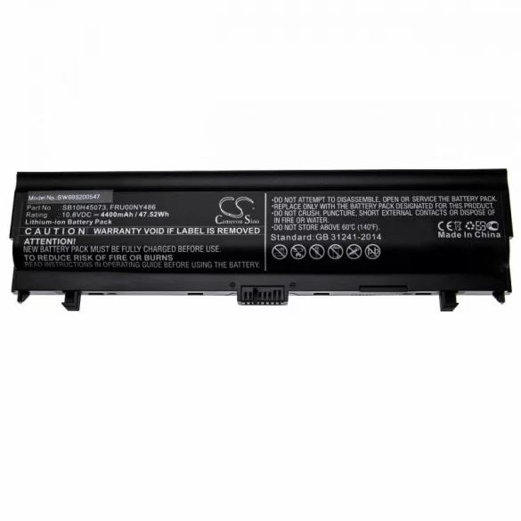 Lenovo Thinkpad L560 SB10H45073 4400mAh utángyártott akkumulátor - VHBW