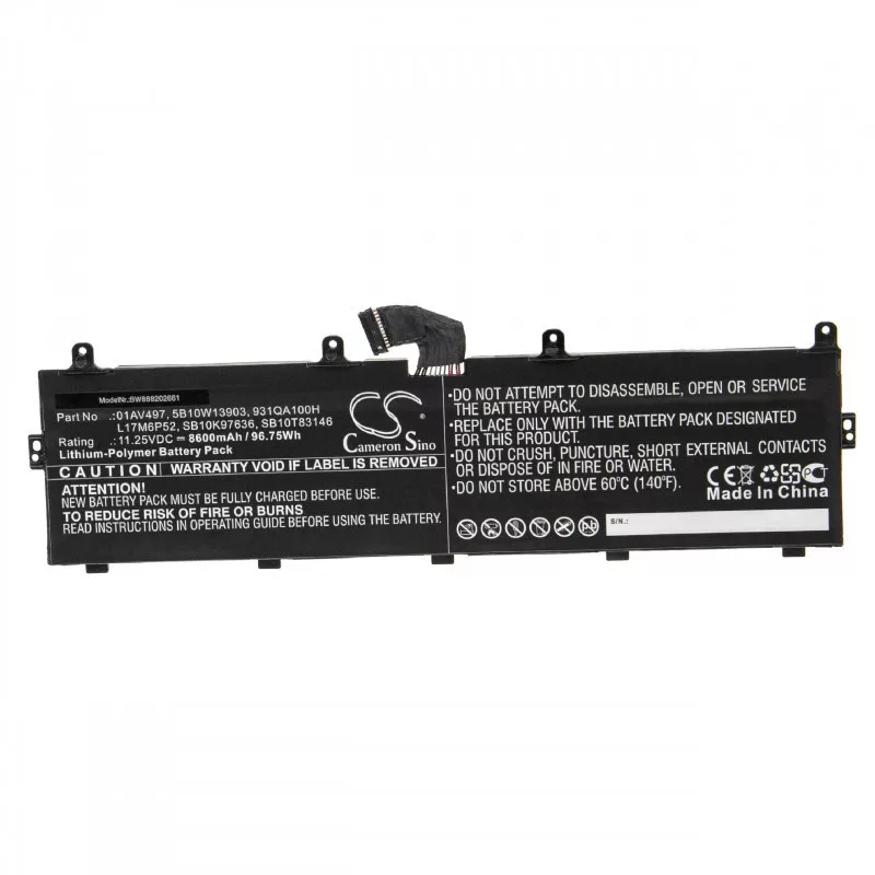 Lenovo ThinkPad P72 8600mAh utángyártott akkumulátor