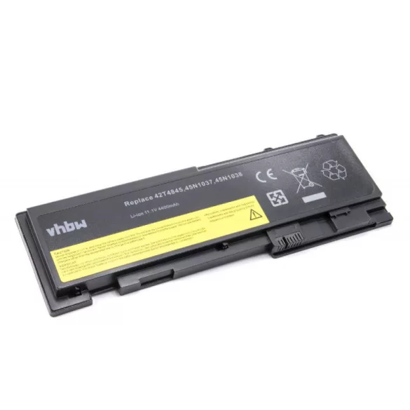 Lenovo ThinkPad T420S T430S 11.1V 4400mAh utángyártott akkumulátor - VHBW