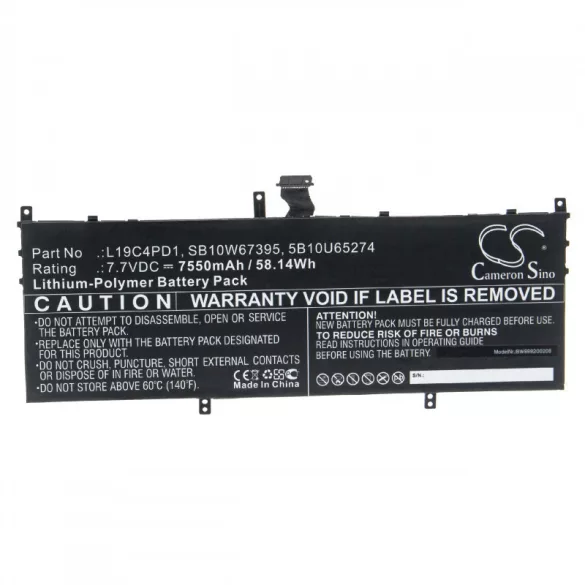 Lenovo Yoga C640 13 7550mAh utángyártott akkumulátor - VHBW