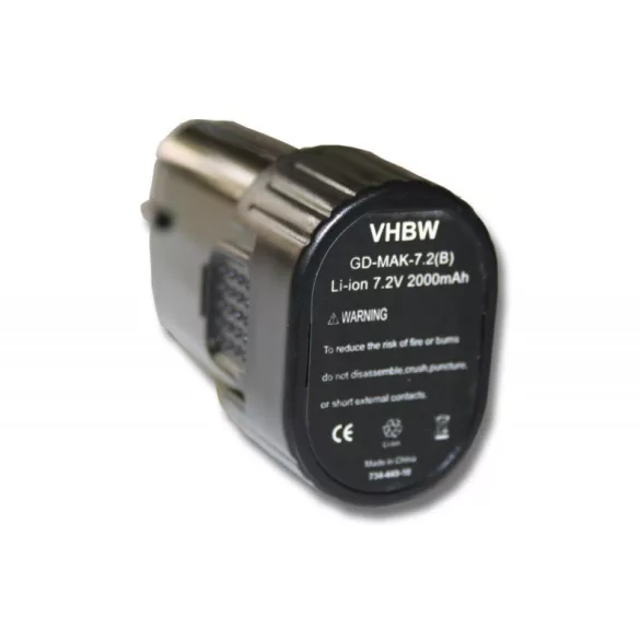 Makita CL070 7.2V Li-ion 2000mAh utángyártott akkumulátor - VHBW