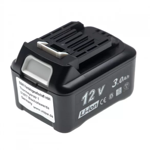 Makita BL1021B BL1041B 12V Li-ion 3000mAh utángyártott akkumulátor - VHBW