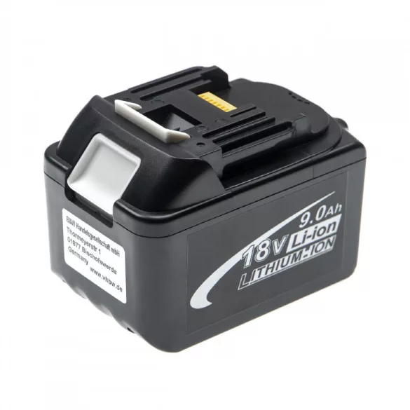 Makita BL1830 18V Li-ion 9000mAh utángyártott akkumulátor - VHBW