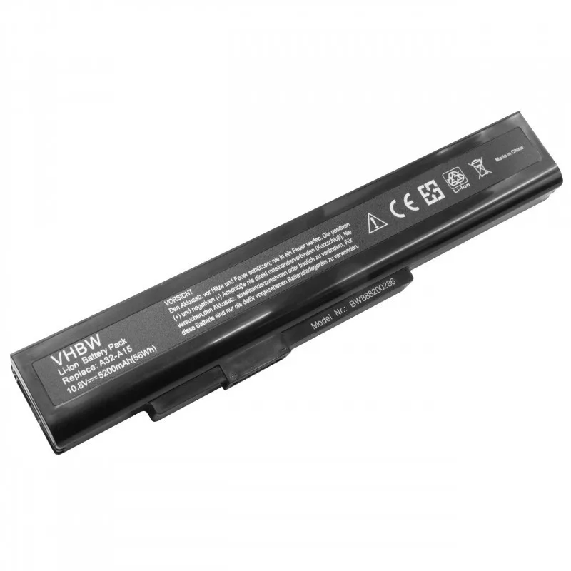 Medion Akoya P6633 fekete 10.8V 5200mAh utángyártott akkumulátor