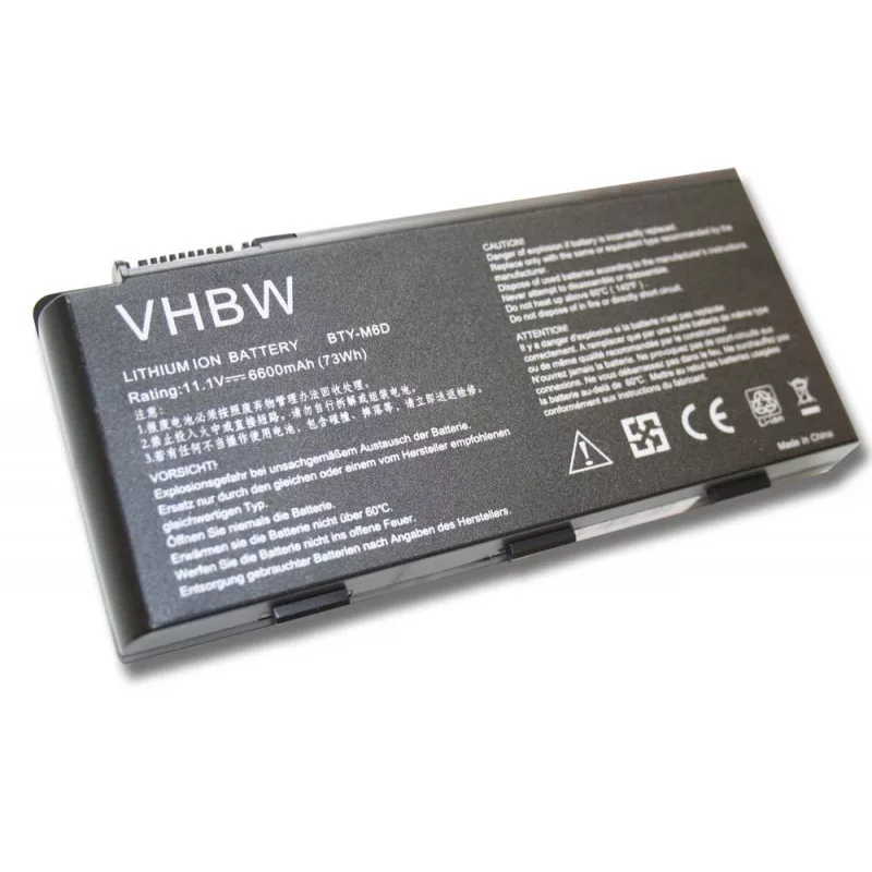Medion BTY-M6D 6600mAh utángyártott akkumulátor