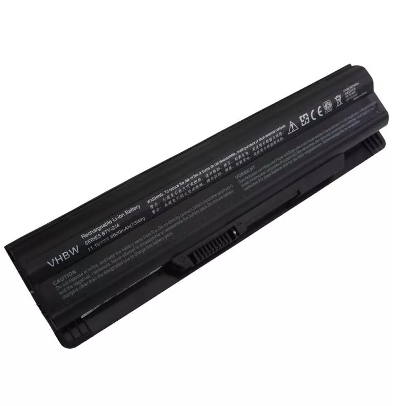Medion BTY-S14 fekete 6600mAh utángyártott akkumulátor Medion BTY-S14 fekete 6600mAh utángyártott akkumulátor