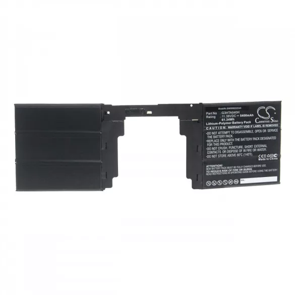 Microsoft Surface Book 2nd 1793 5400mAh utángyártott akkumulátor - VHBW
