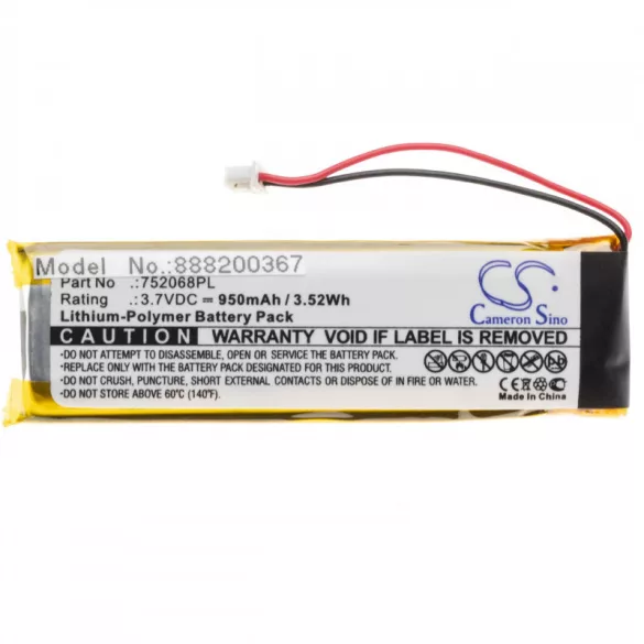Midland BTX1 752068PL 950mAh utángyártott akkumulátor - VHBW