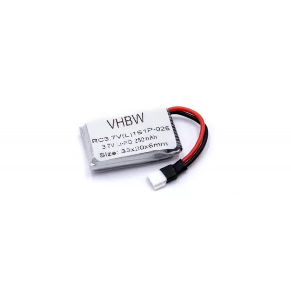 Li-Po 3.7V 250mAh utángyártott akkumulátor - VHBW