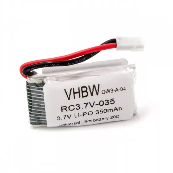 Helicopter Li-Polymer 3.7V 350mAh utángyártott akkumulátor - VHBW