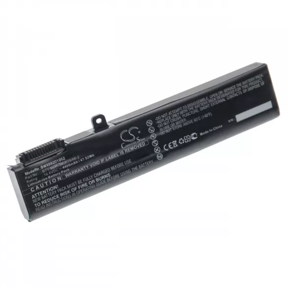 MSI GE62 BTY-M6H 4400mAh utángyártott akkumulátor - VHBW