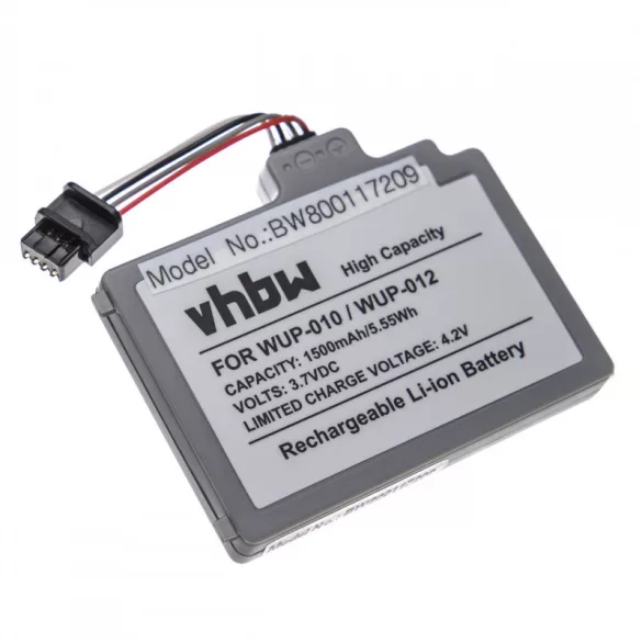 Nintendo WII U Gamepad, WUP-010 1500mAh utángyártott akkumulátor - VHBW