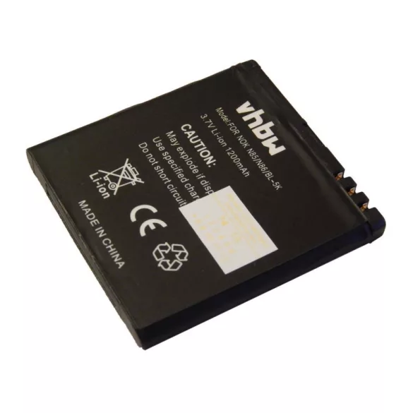 Nokia, BL-5K 1200mAh utángyártott akkumulátor - VHBW