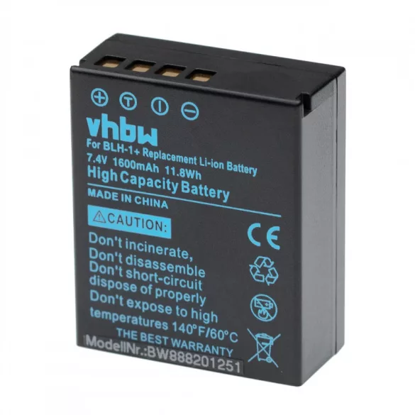 Olympus E-M1 BLH-1 1600mAh utángyártott akkumulátor - VHBW