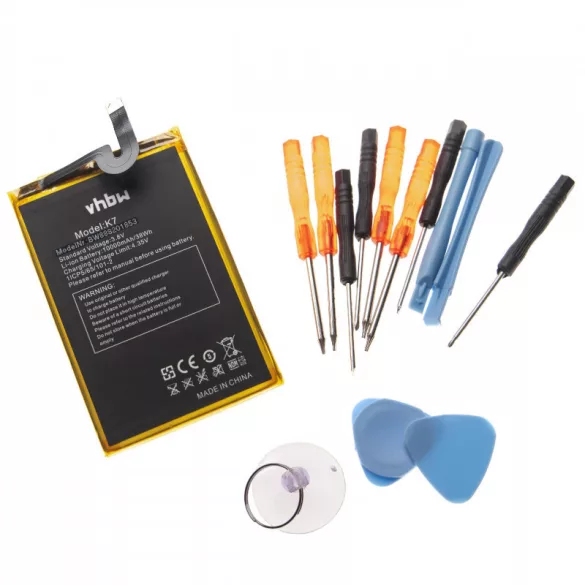 Oukitel K7, K10000 Max, 10000mAh + szerszám utángyártott akkumulátor - VHBW