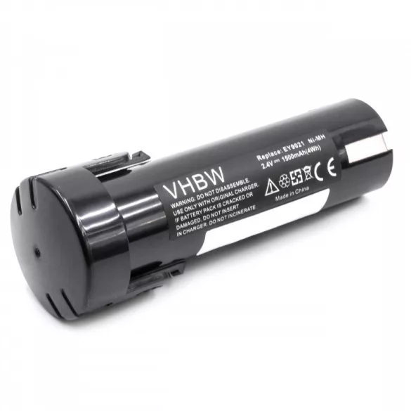Panasonic EY9021 2.4V NI-MH 1500mAh utángyártott akkumulátor - VHBW