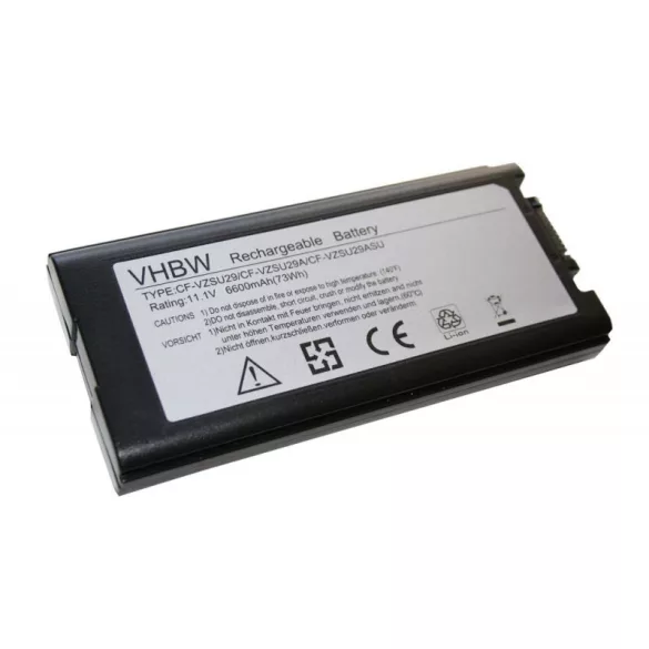 Panasonic Toughbook CF-29 6600mAh utángyártott akkumulátor - VHBW