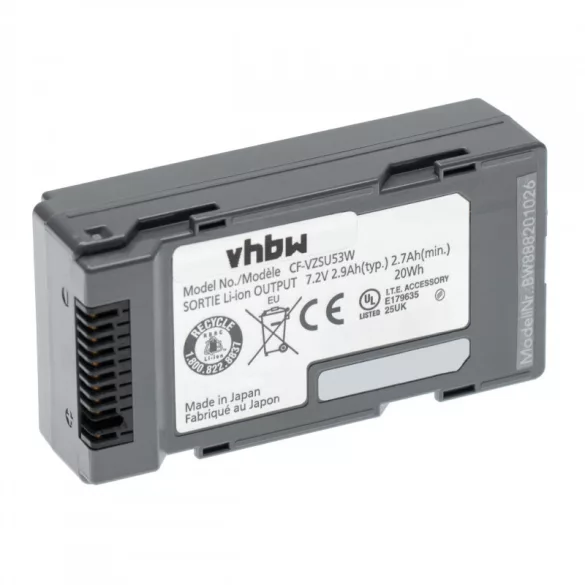 Panasonic Toughbook CF-H1 CF-VZSU53W 2900mAh utángyártott akkumulátor - VHBW