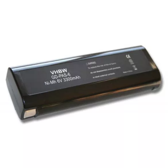 Paslode IM350ct 6V NI-MH 3300mAh utángyártott akkumulátor - VHBW